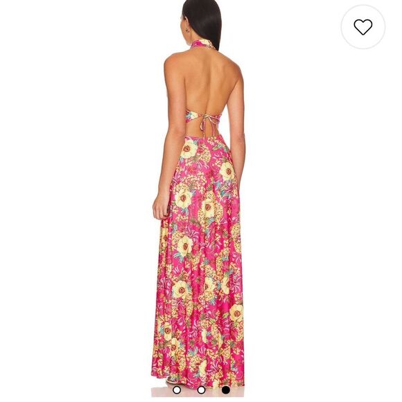 NWT 330.00 X Revolve Darmi Maxi Dress in Foulard Floral
Agua Bendita Medium - Picture 3 of 6